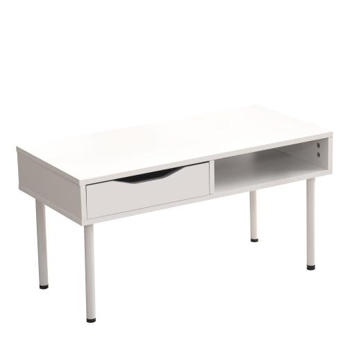 センターテーブル ローテーブル 簡易テーブル 幅80cm 引き出し一つ付き