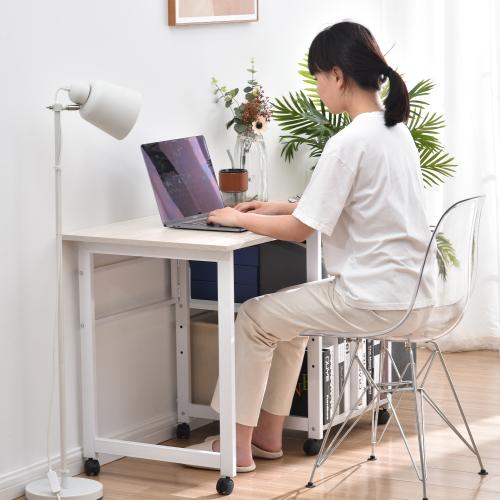全品5%引クーポン！】パソコンデスク 折りたたみ 棚付き 収納付 省