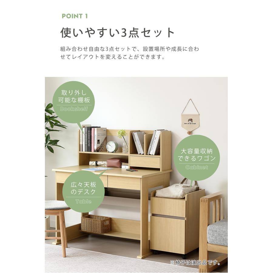 デスクセット(トリプロ 119 WW)ニトリ デスクセット ナチュラル 手渡し