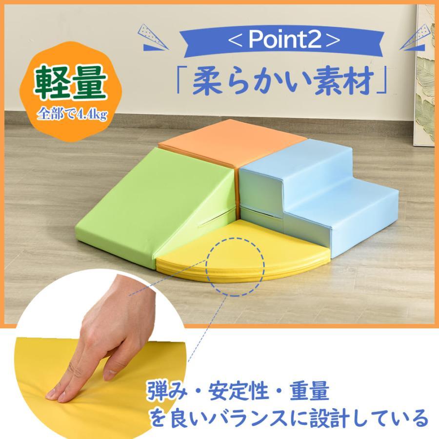 【全店5%OFFクーポン利用！】【4点セット】 おもちゃ ソフトブロック アスレチック 大型 室内 遊具 滑り台 キッズスペース 子供 こども キッズ 幼児 す