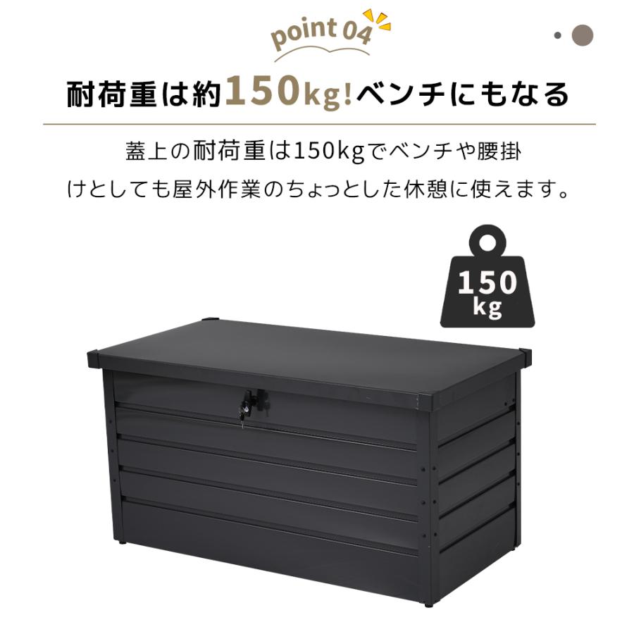 物置 屋外 350L 収納ボックス 収納庫 小型 置き配 ストッカー 屋外収納