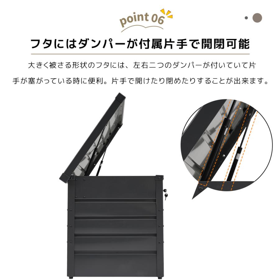 現品引取 完成品 鍵付き物置 収納ボックス 350L 屋外用 全品最大