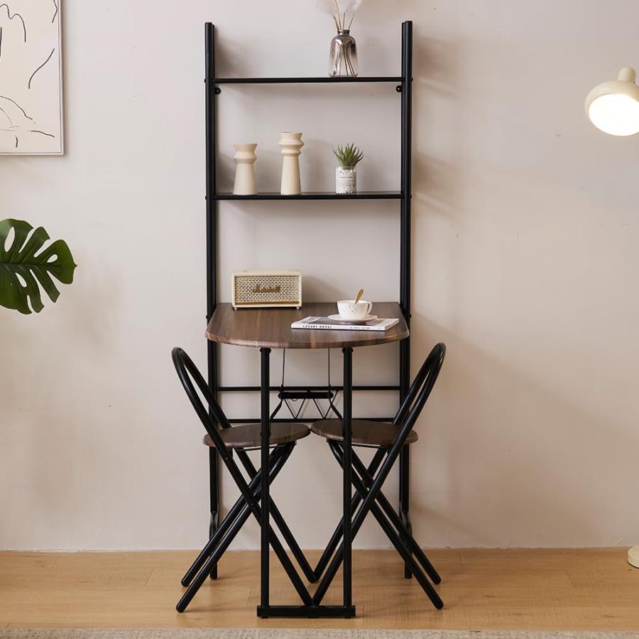 ダイニングセット 3点セット ダイニングテーブル 2人 折りたたみ 2段