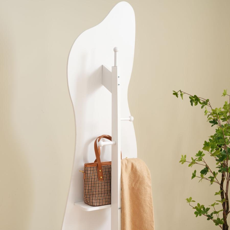 全身鏡 姿見鏡 170cm 160cm イレギュラ アーチ形 ハンガーフック付き