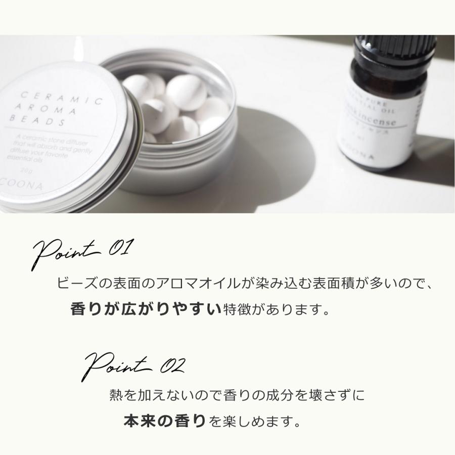 COONA アロマストーン アロマプレート 缶 セラミック アロマ