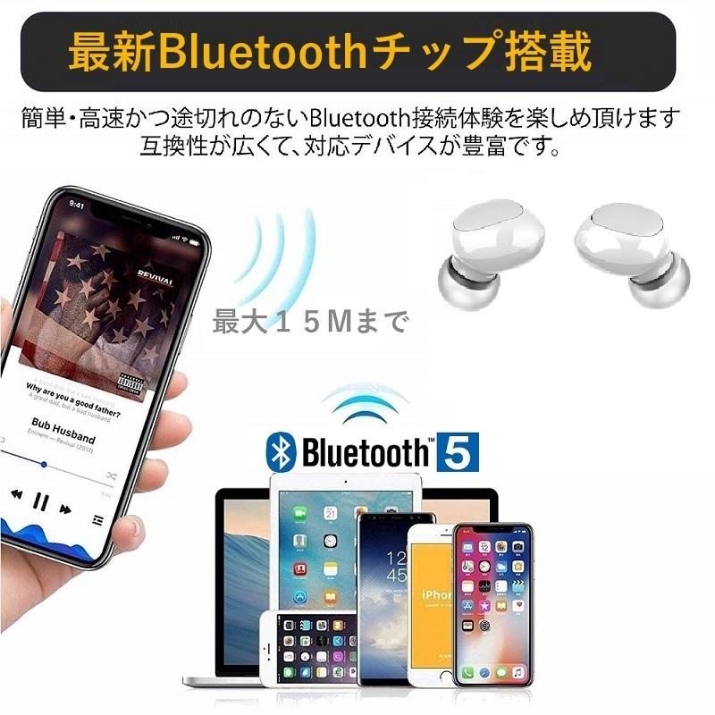 最先端 Bluetooth5.0 完全ワイヤレスイヤホン 日本語説明書 指紋タッチ