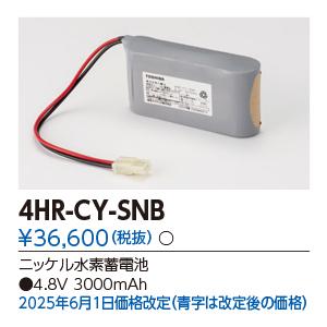 東芝 4HR-CY-SNB 誘導灯・非常用照明器具の交換電池 冷陰極誘導灯用バッテリーの画像