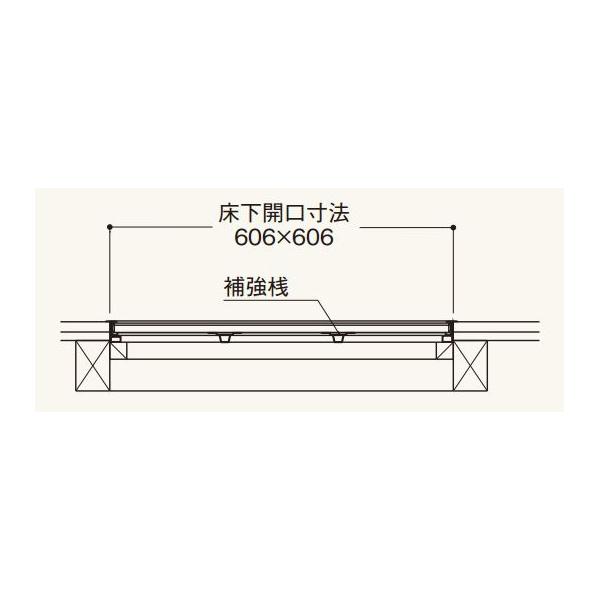 フクビ 【AT60／5台入】 床下点検口枠 AT 床下点検口枠 [♪△]の画像