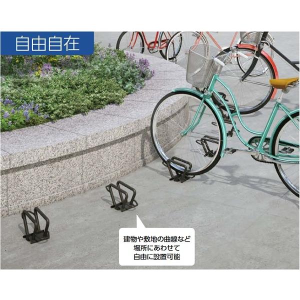 2台セット サイクルラック CS-C1A-S 独立式 自転車スタンド DAIKEN ダイケン CS-C1A-S 自転車ラック 独立式スタンド スチール製