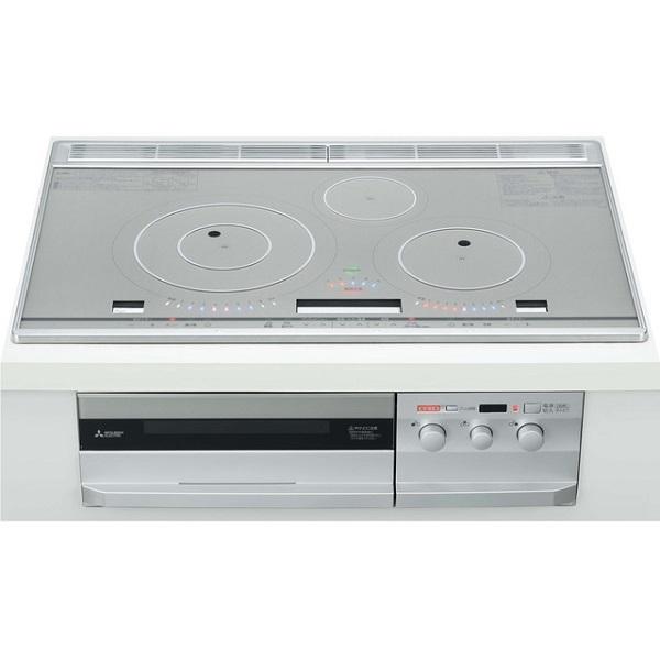 三菱 三菱 CS-T321HNWSR ビルトイン型 3口 びっくリングIH 75cmワイド
