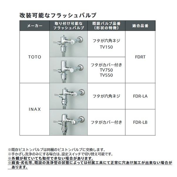 ミナミサワ FDRT TOTO TV150/TV750/TV550 型 フラッシュバルブ大便器用