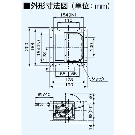 Panasonic（パナソニック） FY-MSSJ062 換気扇 レンジフード部材 電動