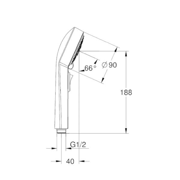 GROHE（グローエ） 26120000 シャワー＆シャワーシステム スプリー90