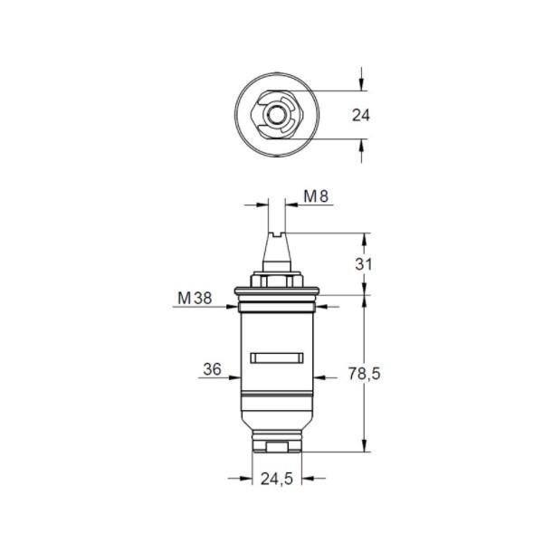グローエ　47012000　パーツ ワックスサーモスタット グローミックスモデル サイズ1/2” [■]_1