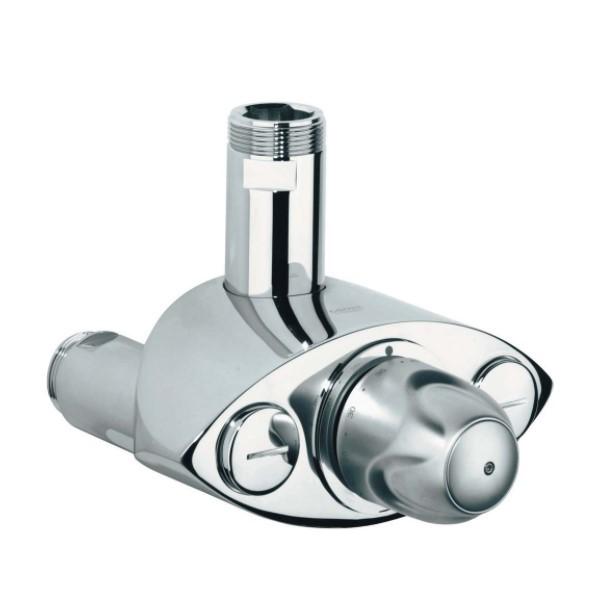 GROHE - グローエ JP241400 風呂場水栓 グローサーモXL 大型サーモスタット組みあわせる栓 1” クローム 押し並べて地 [■] DIY、工具-シャワー、バス水栓