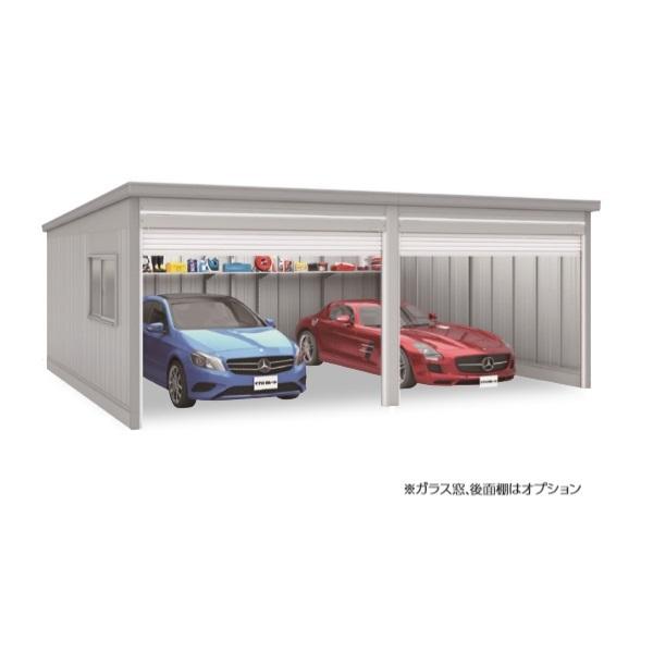 イナバガレージ 『※関東限定※ GRN-3652HL-2 一般型』 ガレーディア ハイルーフ 2台収納タイプ ♪