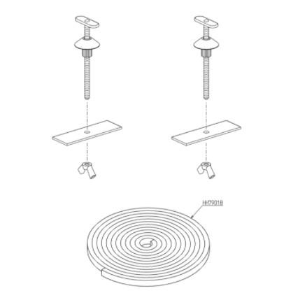 洗面器 TOTO　HR720　取付金具 カウンター固定金具 [■]｜coordiroom