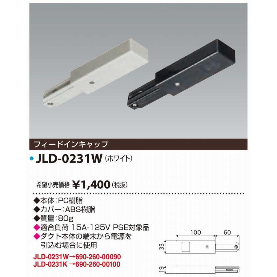 JAPPY ライティングダクト フィードインキャップ JLD-0231W