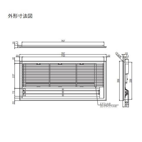 エアコン　前面グリル　KDG412C10 エアコン 前面グリル KDG412C10 エアコン前面グリルKDG412C10