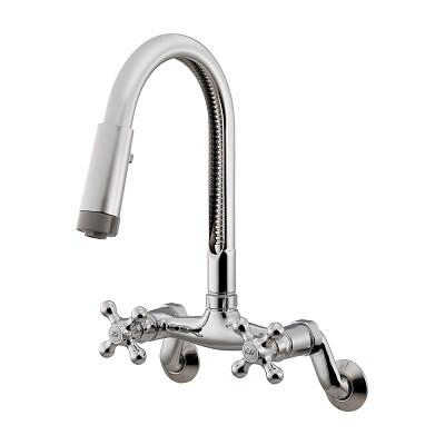 カクダイ（KAKUDAI） 水栓金具 124-108 2ハンドル混合栓(シャワーつき 