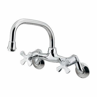 水栓 カクダイ（KAKUDAI） 水栓金具 124-109 2ハンドル混合栓