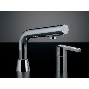 水栓金具 カクダイ 186-004 シングルレバー引出し混合栓 [□] : kkd 