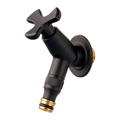 カクダイ 水栓金具 701-241-13 横水栓 マットブラック カクダイ 水栓金具 701-241-13 横水栓 マットブラック