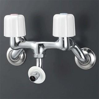 2ハンドル混合栓 KVK　KM33N3WBN　洗濯機用混合栓 寒冷地用