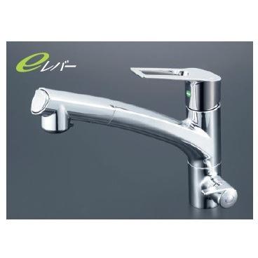 SANEI(サンエイ) キッチン用 シングル混合栓 オールメッキ エコ 節約