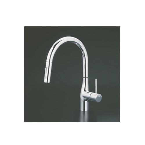 シングルシャワー付き混合栓　KM6061ECHS KM6061ECHS】撥水シングルシャワー付混合栓｜【公式】KVK通販