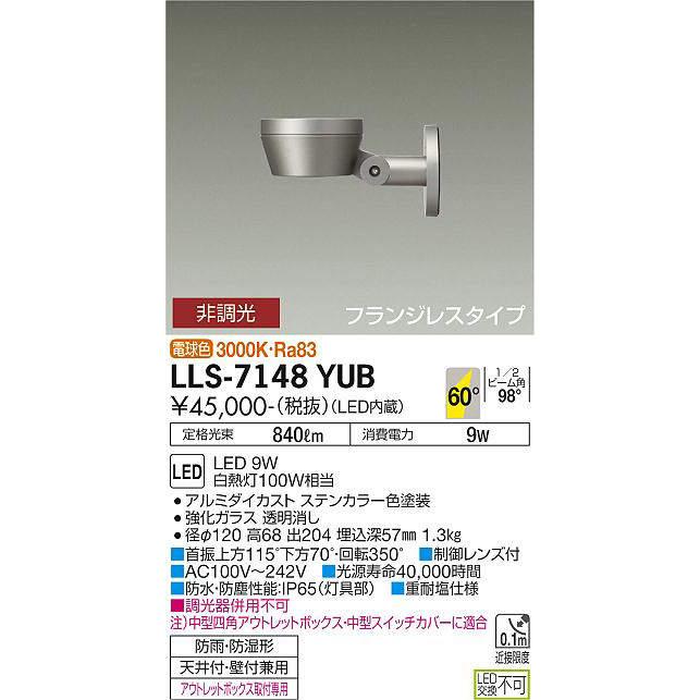 大光電機 大光電機(DAIKO) LLS-7148YUB スポットライト 非調光 電球色