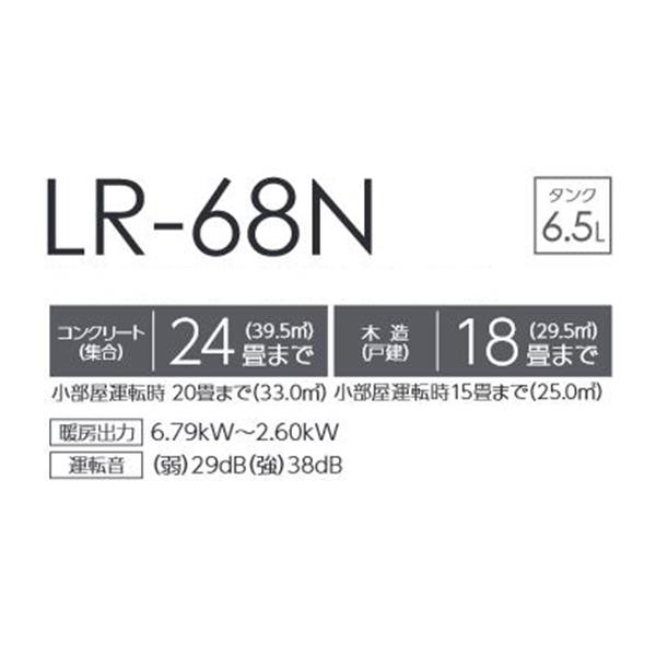 トヨトミ LR-68N 石油ファンヒーター ブラック(B) コンクリート24畳 木造18畳まで｜coordiroom｜02