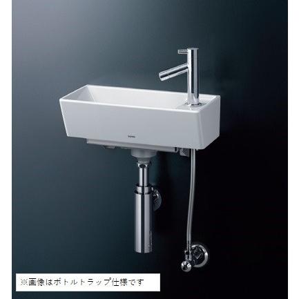 TOTO 手洗器 LSH50AB 壁掛手洗器角型(立水栓セット) ボトルトラップ 壁