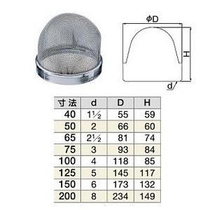 ミヤコ 山型防虫目皿 【M19CY 100】 内ネジ 黄銅_1
