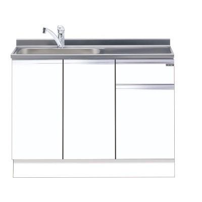 マイセット　M2-105DS　ベーシックタイプ M2型 トップ出し流し台 ハイトップ 一槽流し台 間口105cm 奥行55cm [♪▲]