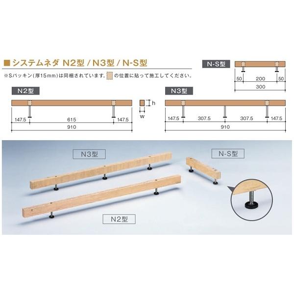 万協フロアー N2-1010 14本入 サポートパーツ システムネダN型 N2型 [♪△]の画像