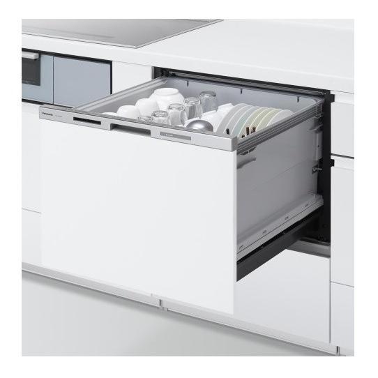 Panasonic - 食器洗いかわき切る機 パナソニック NP-60MS8W 幅60珊 広広とした手あい 部屋の入り口面材型 [■] 家電-キッチン家電
