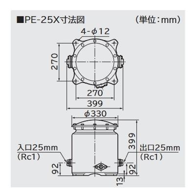 [在庫あり]　日立　PE-25X　浄水器　☆2　井戸用