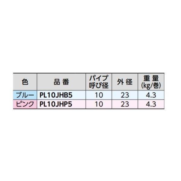 ブリヂストン　PL10JHB5　ポリブテンパイプ(保温材付) 保温厚5mm ブルー 60m/巻 呼び径10 [♪■]_1