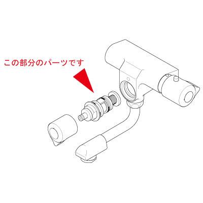 KVK 水栓部材 KVK PZKF58A サーモスタットシャワー切替弁ユニット