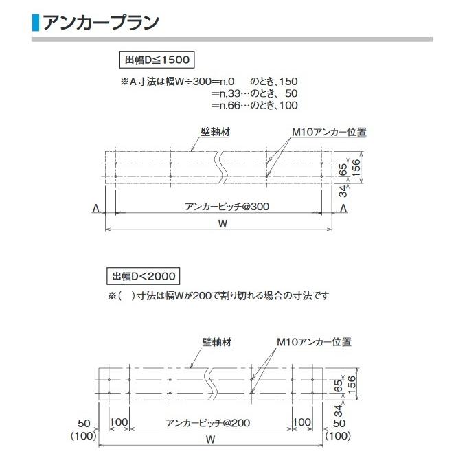 DAIKEN - ダイケン 【RS-K2R D800×W1200】 RSバイザー ステー皆無 先っちょ見切R形 初っ切り部分品別売 [♪▲]