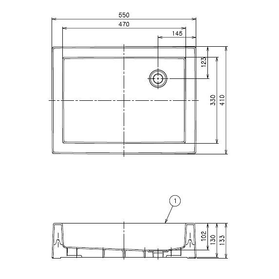 前澤化成工業 『在庫あり』 SP-USQ550(M14701) スクエアパン 水栓パン