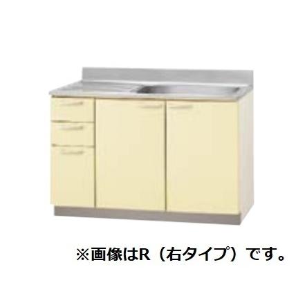 クリナップ 【T4B-120MT モカウッド】 木キャビキッチン さくら 流し台 底板ステンレス貼り 置網棚付 点検口付き 間口120cm ♪