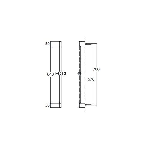 TOTO TOTO TBW07019J 水栓金具 ホテル用 スライドバー 長さ700mm