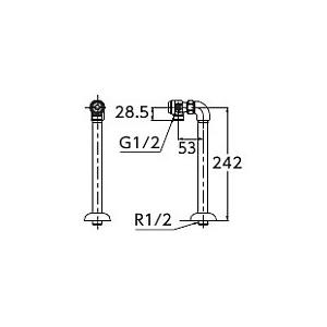 TOTO 湯ぽっと・魔法びん電気即湯器部材 TOTO TL347C1R アングル TOTO 湯ぽっと・魔法びん電気即湯器部材 TOTO TL347C1R アングル