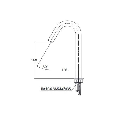 TOTO TOTO TLE26SM1A 水栓金具 アクアオート(台付自動水栓) Mサイズ