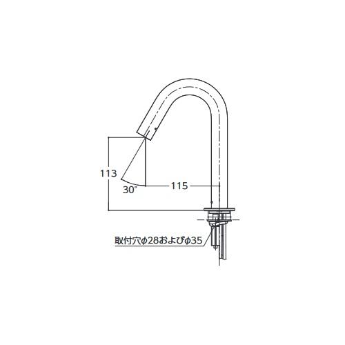 TOTO TOTO TLE26SS2W 水栓金具 アクアオート(台付自動水栓) Sサイズ 