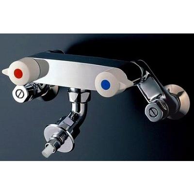 水栓金具 TOTO　TW21RZ　緊急止水弁付2ハンドル混合栓「ピタットくん」露出型 寒冷地用 [■]