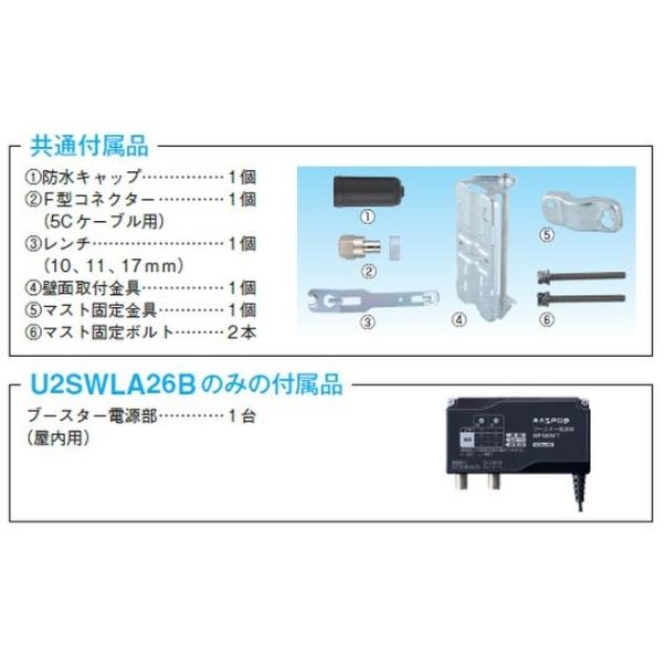 マスプロ ブースター内蔵UHFアンテナ U2SWLA26B(BE) マスプロ（MASPRO） マスプロ電工 U2SWLA26B(BE) 家庭用UHFアンテナ