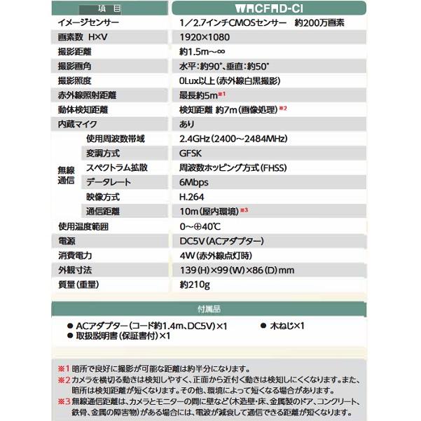 マスプロ（MASPRO） マスプロ電工 WHCFHD-CI モニター＆ワイヤレスHD